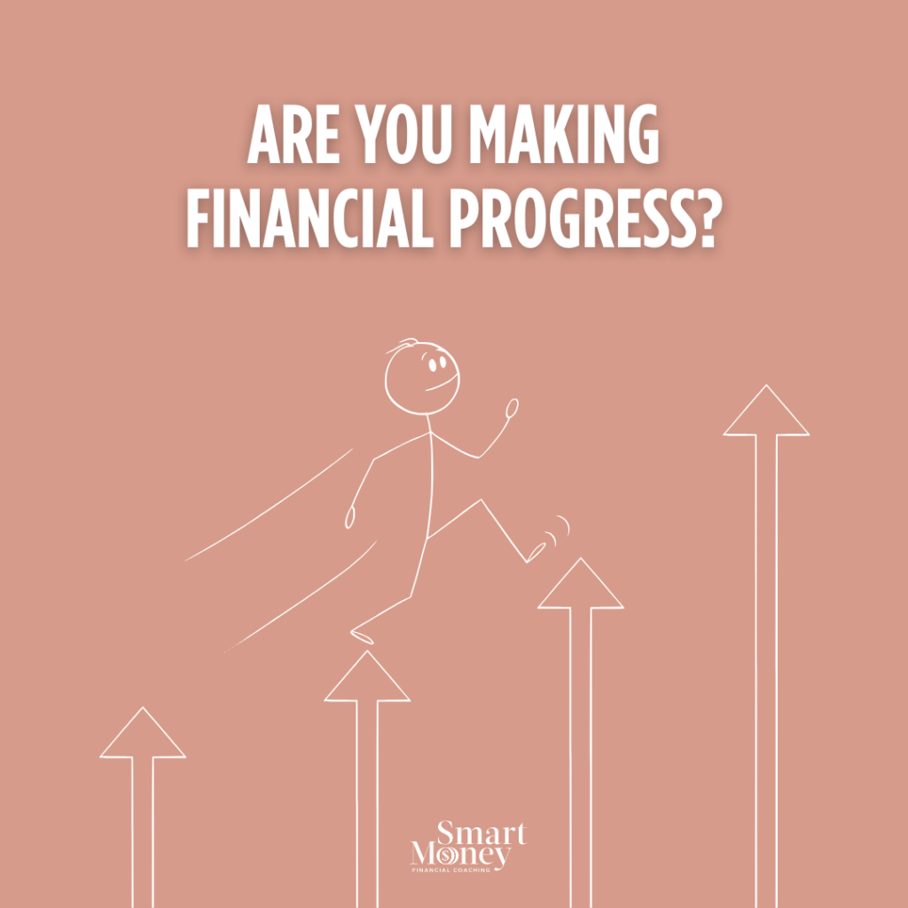 illustration showing gradual financial progress over time